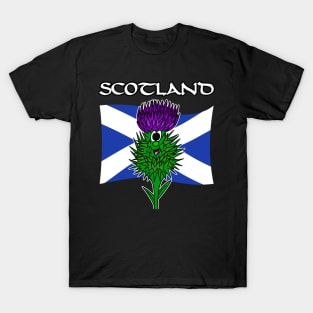 Scottish Thistle Scotland Flag St Andrews Day T-Shirt